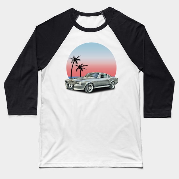 Shelby Mustang Baseball T-Shirt by StoreForU